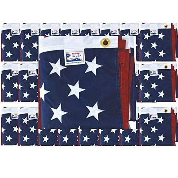 Made in The USA!! 25 Nylon United States 3'x5' Flags, Wholesale USA Nylon Flags