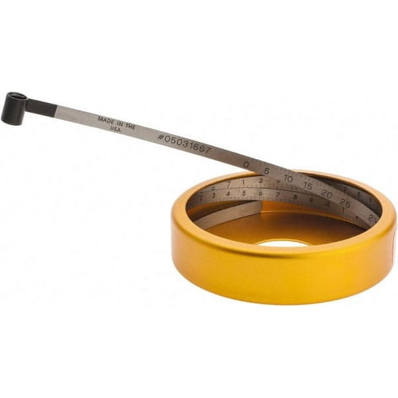 Made in USA 0.001 Inch Graduation, 2 to 12 Inch Measurement, Spring Steel Diameter Tape Measure