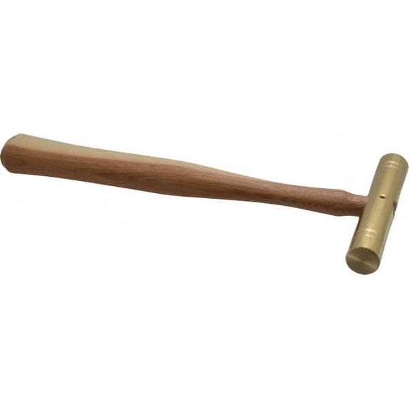 Made in USA 1/2 Lb Head 3/4" Face Brass Head Striking Tool Hammer