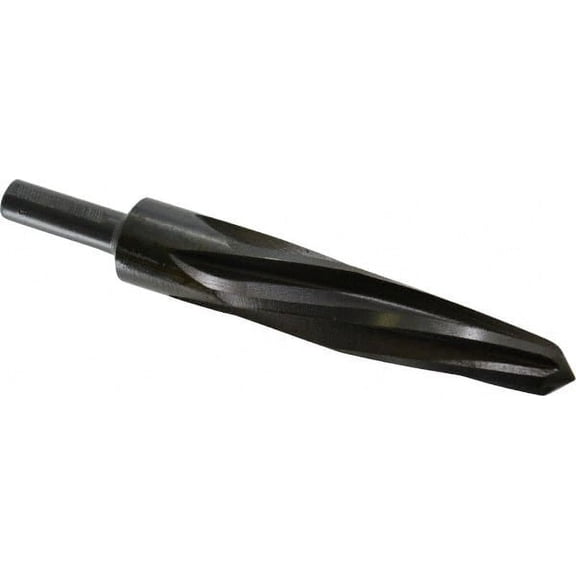 Made in USA 1" Reamer Diam, 19/32" Small End Diam, 1/2" Diam Straight Shank, 5" Flute, Bridge Reamer