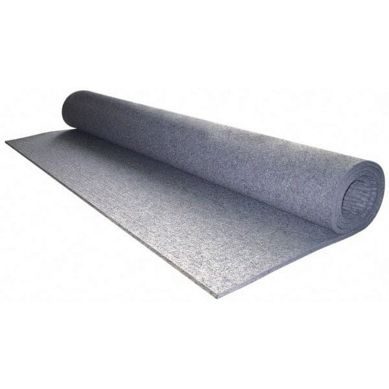 Made in USA 1 Thick x 72 Wide x 12 Long, Pressed Wool Felt Sheet 12.2  Lbs/Square Yd., Gray, 250 psi