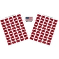 thumbnail image 1 of Made in USA! 100 Country Flag 1.5" x 1" Self Adhesive World Flag Stickers, Two Sheets of 50, 100 Sticker Flags Total (Albania), 1 of 1