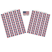 Made in USA! 100 Country Flag 1.5" x 1" Self Adhesive World Flag Stickers, Two Sheets of 50, 100 Sticker Flags Total Dominican Republic