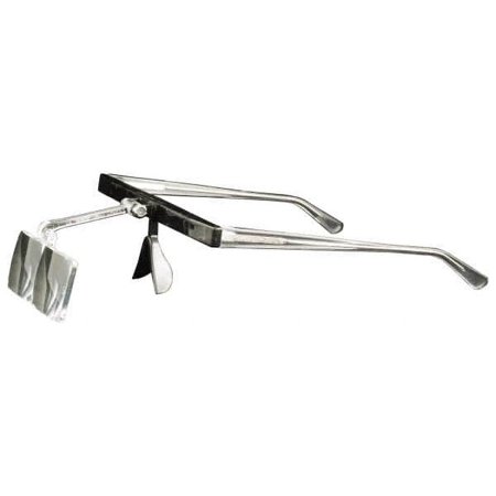Made in USA 3.5x Magnification, Ophthalmic Polymer, Rectangular Magnifier 2" Long x 1" Wide Lens, Eyeglass Frame Mount, 4" Focal Distance, 2" Long