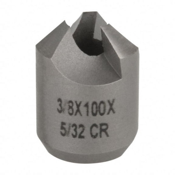 Made in USA 3/8" Cutter Head Diam, 5/32" Pilot Hole Diam, High Speed Steel Reverse Countersink