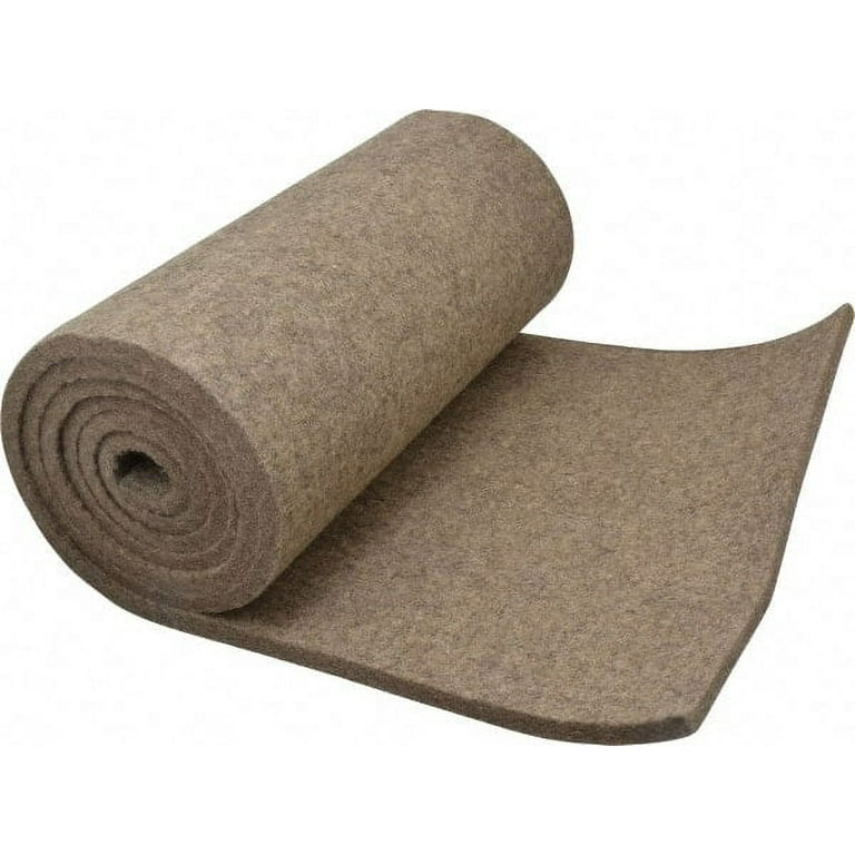 12 x 72 x 1/2 Gray Pressed Wool Felt Sheet