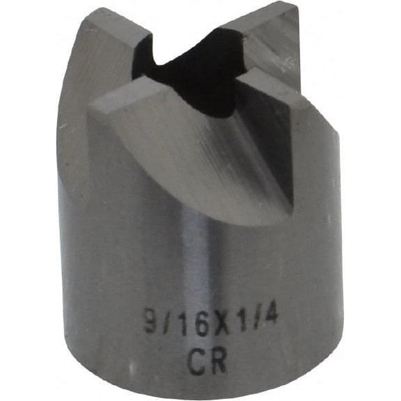 Made in USA 4 Flutes, 9/16" Diam, 1/4" Pilot Hole Diam, Solid Carbide Reverse Counterbore