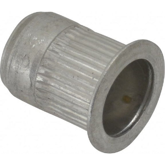 Made in USA 5/16-18, 0.53 Insert Diam, 0.69" OAL, Knurled Body Open End Threaded Insert