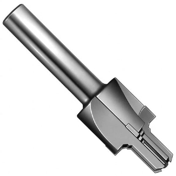 Made in USA 5/16-24" Port, 0.742" Spotface Diam, 1/8" Tube Outside Diam, Reamer Pilot, Straight Shank, Carbide Tipped Porting Tool