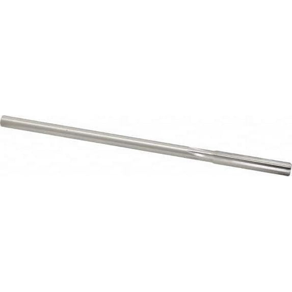 Made in USA 9/32" Diam 6-Flute Straight Shank Straight Flute High Speed Steel Chucking Reamer