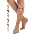 thumbnail image 1 of Made in USA - Compression Stockings for Women 15-20mmHg - Natural, Medium, 1 of 12