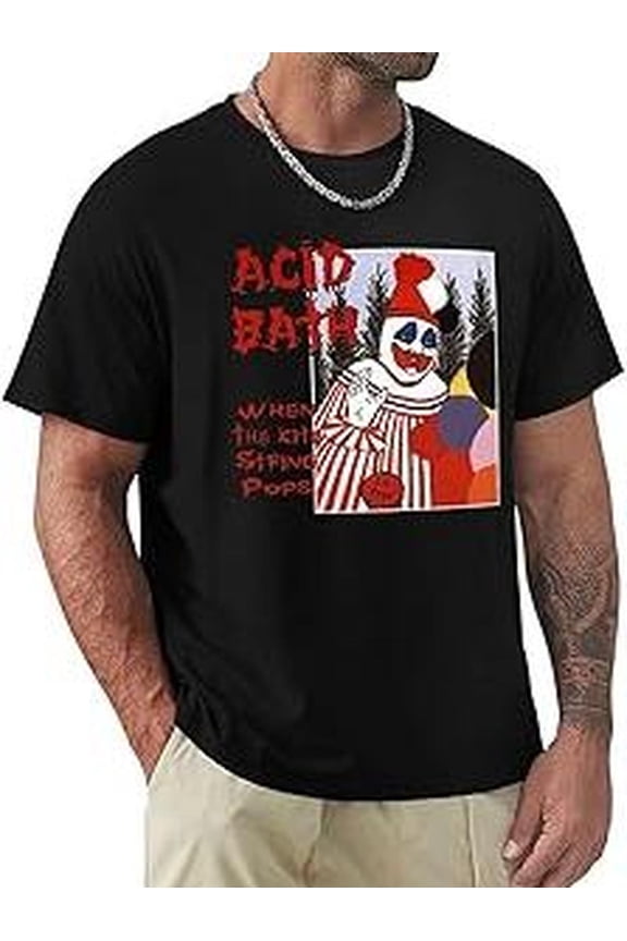 [Made in USA | Cotton] Acid Music Bath Band 100% Made in USA | 180g Mens Fashion Tee | Cotton Loose Short Sleeves Clothes