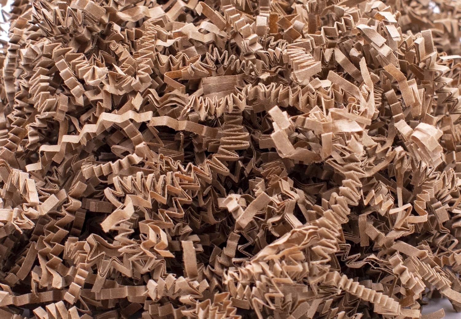 3-Ply Crinkle Cut Shredded Paper, 2 lbs, Brown Kraft