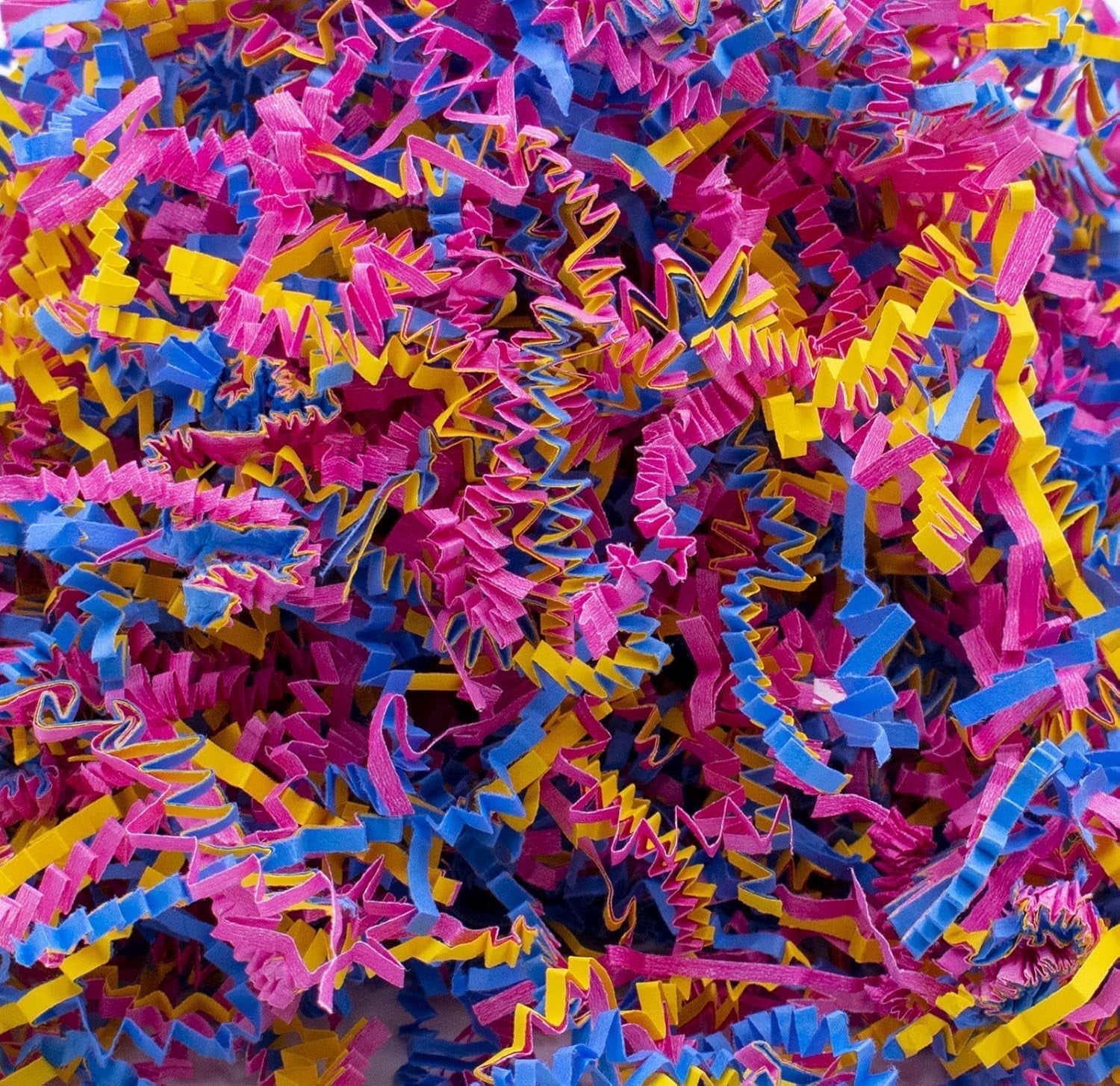 3-Ply Crinkle Cut Shredded Paper, 2 lbs, Fiesta Mix