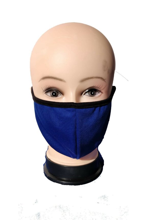 Made in USA Double Layered Reusable Face Mask FAST SHIPPING Color Blue