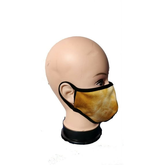 Made in USA Double Layered Reusable Face Mask FAST SHIPPING Color Gold