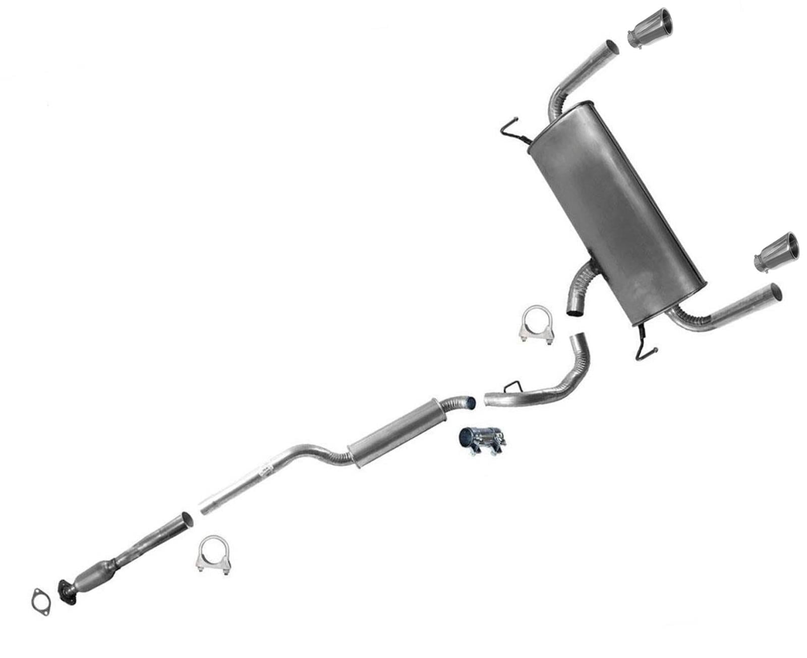 Made in USA Exhaust Resonator Pipes Muffler for Ford Escape 13-2016 1.6 2.0 2.5L