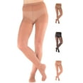 thumbnail image 1 of Made in USA  - Extra Wide Womens Compression Tights 8- 15mmHg - Nude, 3X-Large, 1 of 11
