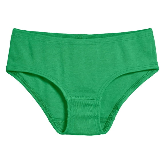Made in USA Girls Organic Briefs Underwear | Elf Green