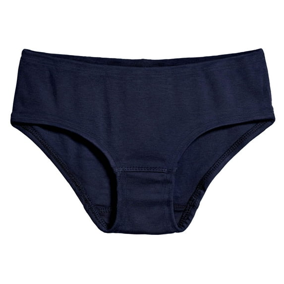 Made in USA Girls Organic Briefs Underwear | Navy