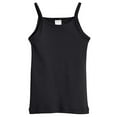 thumbnail image 1 of Made in USA Girls Soft Cotton Camisole | Black, 1 of 5