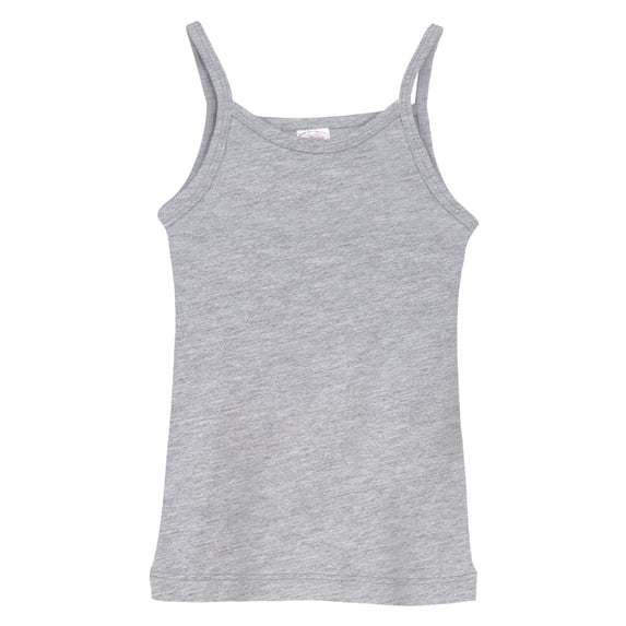 Made in USA Girls Soft Cotton Camisole | Heather Gray