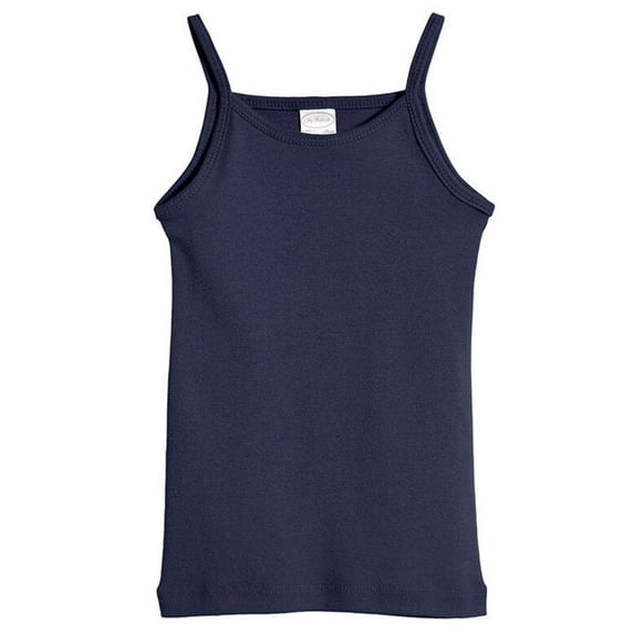 Made in USA Girls Soft Cotton Camisole | Navy