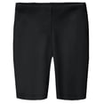 thumbnail image 1 of Made in USA Girls Soft Cotton Long Bike Shorts | Black, 1 of 5