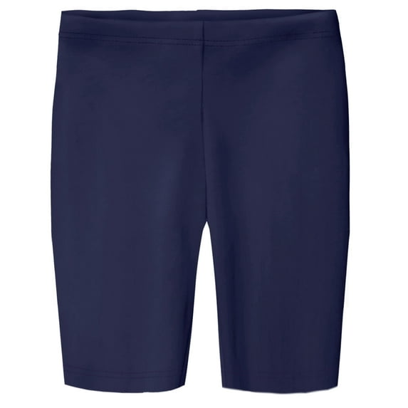 Made in USA Girls Soft Cotton Long Bike Shorts | Navy
