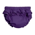 thumbnail image 1 of Made in USA Girls Soft Cotton Ruffle Diaper Cover | Purple, 1 of 5