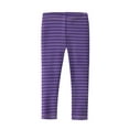 thumbnail image 1 of Made in USA Girls Striped Leggings | Purple, 1 of 3