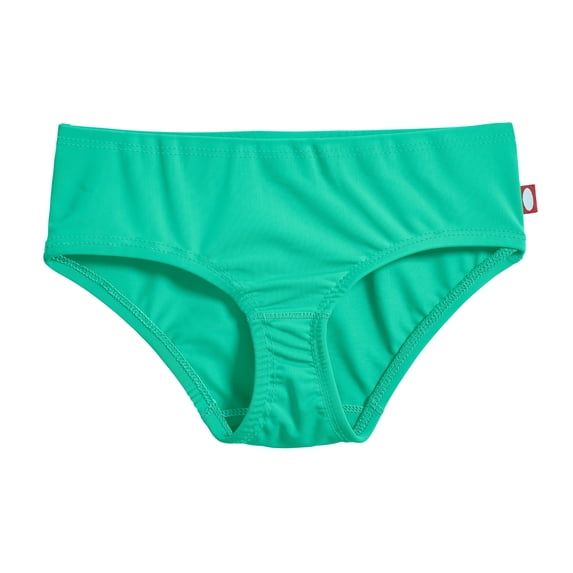 Made in USA Girls UPF 50+ Swimming Briefs | Aqua