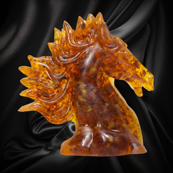 Made in USA Horse Bookend Baltic Amber Figurine Made in USA | KIZIMA