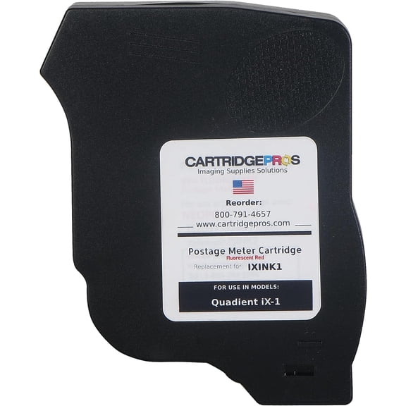 Made in USA IXINK1 Red Ink Cartridge for iX-1 Postage Meters