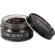 Kelly's Dark Brown Shoe Polish 1.5 oz - Professional Leather Shoe Cream - Condition, Recolor, Polish Leather