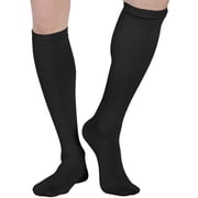 Mojo Mens Graduated Compression Socks for Swelling 20-30mmHg Black, Medium