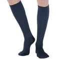 thumbnail image 1 of Made in USA - Mens Compression Stockings 30-40mmHg for Airplane - Navy, Small, 1 of 10