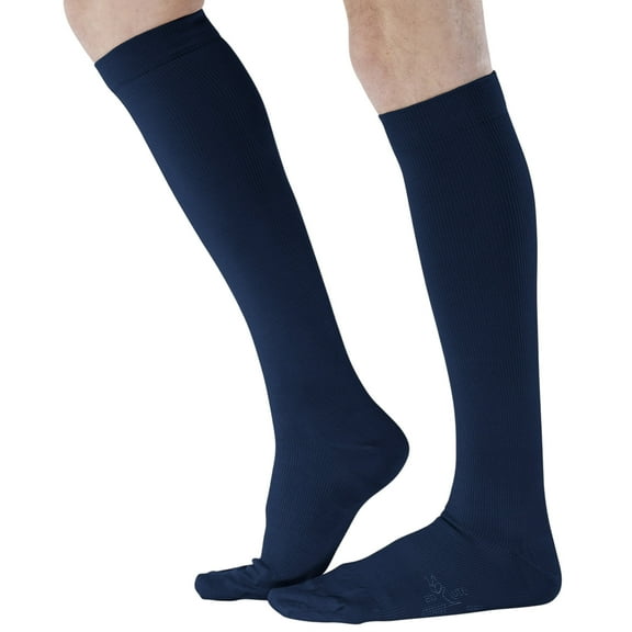 Made in USA Opaque Post Surgery Compression Stockings 20-30mmHg Navy Medium