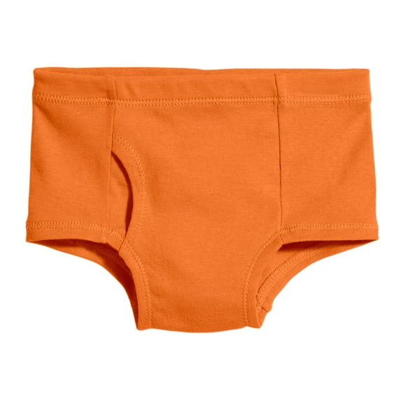 Made in USA Organic Cotton Boys Briefs Underwear | Orange