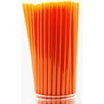 thumbnail image 1 of Orange Plastic Drinking Straws, Slim Tall Size, 10" x 0.21", Unwrapped, 250 Count, 1 of 5