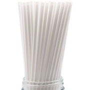 Plastic Drinking Straws, Slim Tall Size, 10" x 0.21", 250 Count
