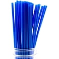 thumbnail image 1 of Made in USA Pack of 250 Slim Tall (10" X 0.21") Plastic Drinking Straws (FDA-approved, Non-toxic, BPA-free), 1 of 5