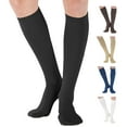 thumbnail image 1 of Made in USA - Plus Size Compression Knee High 20-30 mmHg - Black, 3X-Large, 1 of 10