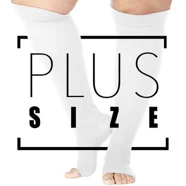 FUTURO Open Toe Knee Highs, Unisex, Medium, Firm Compression Stockings