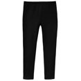 thumbnail image 1 of Made in USA Soft Fleece Stretch Leggings| Black, 1 of 5