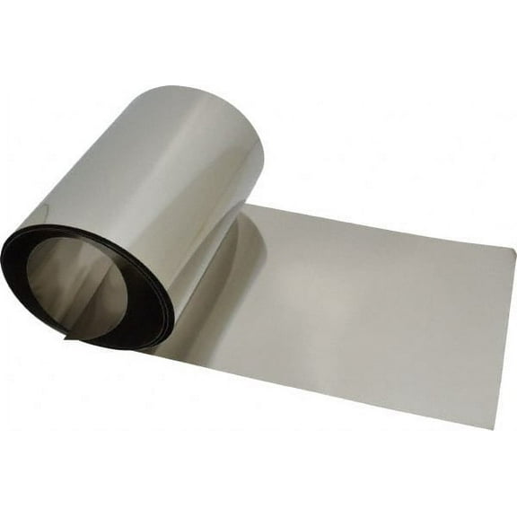 Made in USA Type 302 Stainless Steel Shim Stock Roll, 6" Wide x 50" Long x 0.0015" Thick