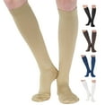 thumbnail image 1 of Made in USA - Unisex Compression Knee High 20-30 mmHg Swelling - Khaki, Large, 1 of 11