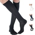 thumbnail image 1 of Made in USA - Unisex Compression Socks 15-20mmHg Varicose Veins - Black, X-Large, 1 of 11