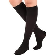 Made in USA - Unisex Compression Socks 20-30mmHg for Edema - Black, Small