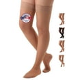 thumbnail image 1 of Made in USA - Womens Compression Stockings 15-20mmHg Pregnant - Nude, Medium, 1 of 12